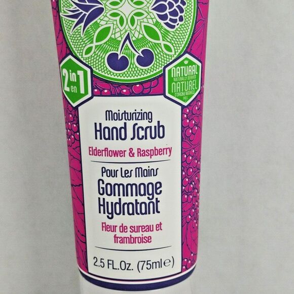Human + Kind Moisturizing Hand Scrub Elderflower Raspberry Gommage 2.5 oz Vegan - Picture 3 of 10